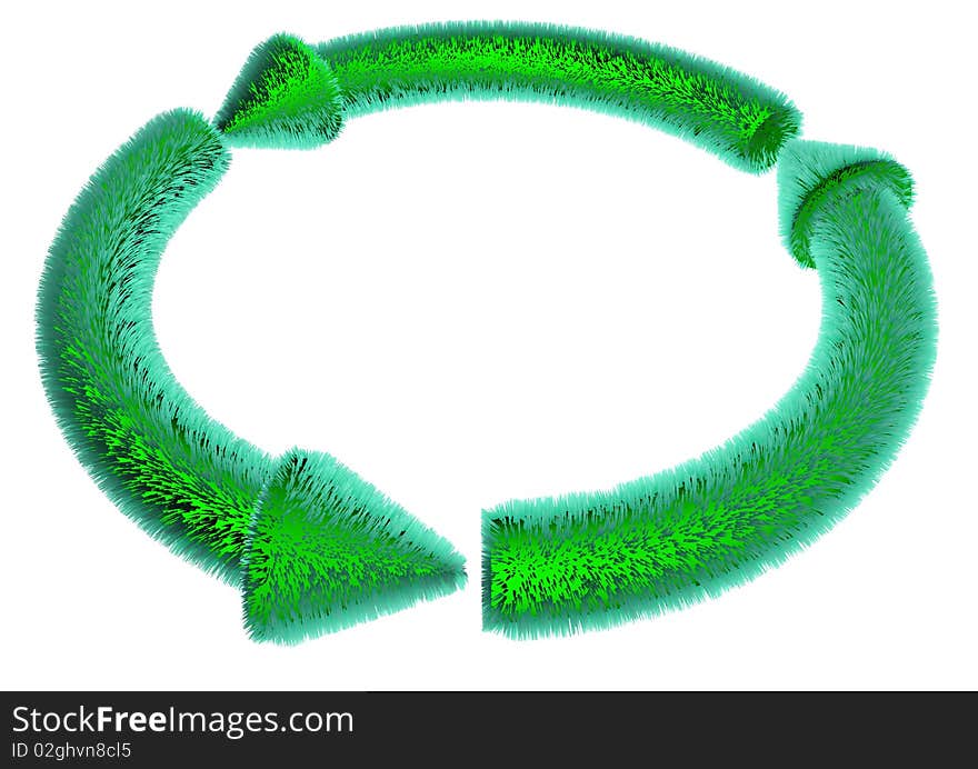 Recycle Symbol - Green, Grass, Recycle