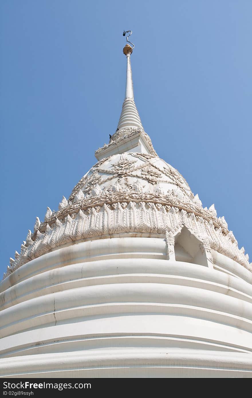 Front White Pagoda, Petchburi Thailand