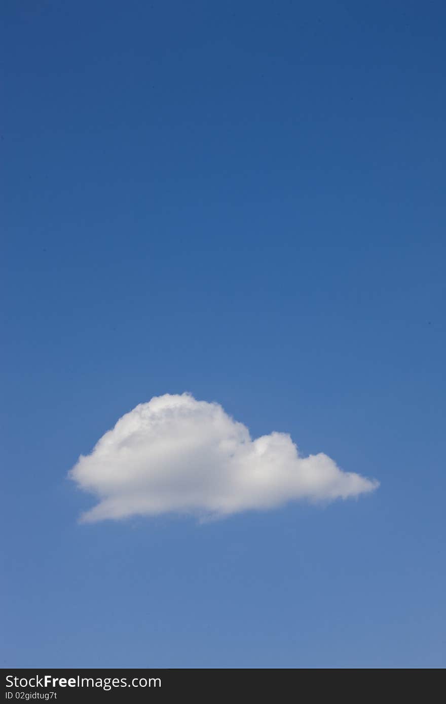 Blue sky with cloud