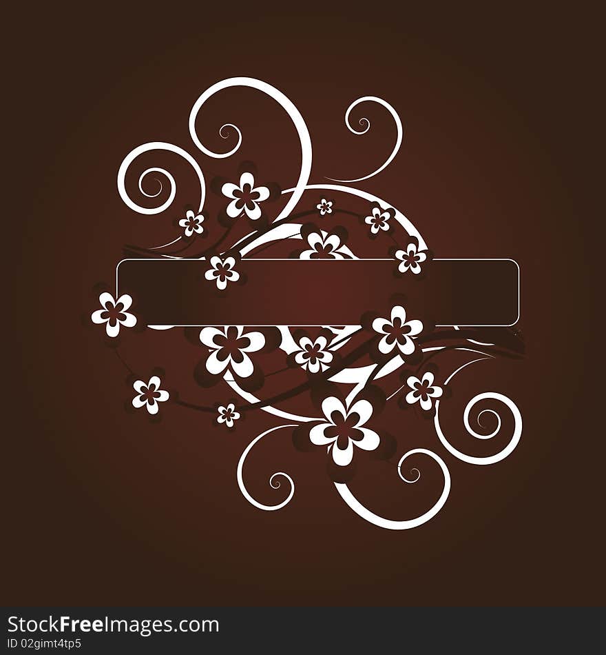 Abstract flowers background with place for your text. Abstract flowers background with place for your text