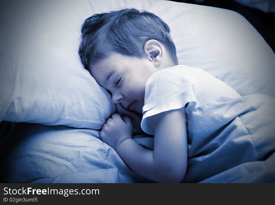 Portrait of a child sleeping. Portrait of a child sleeping