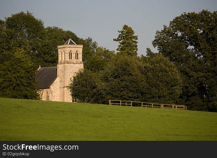 A old church in the countryside