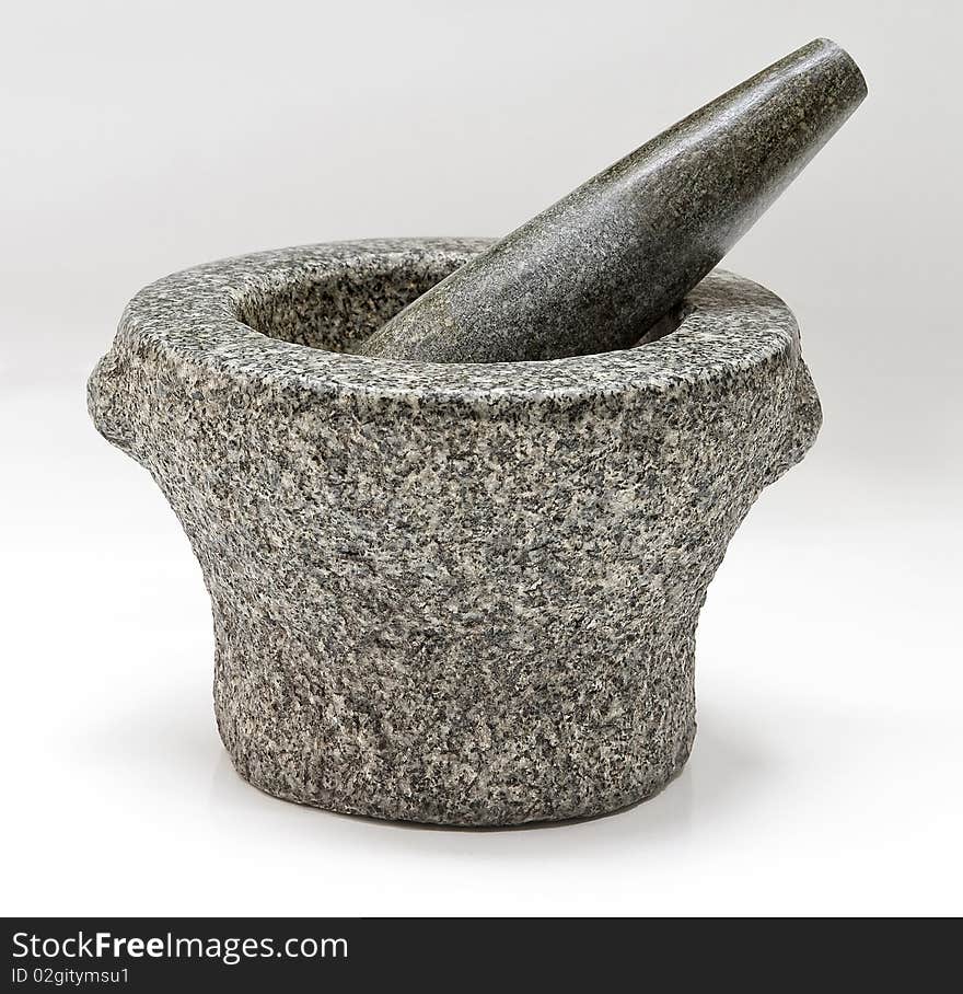 Stone mortar for grinding spices. Stone mortar for grinding spices.