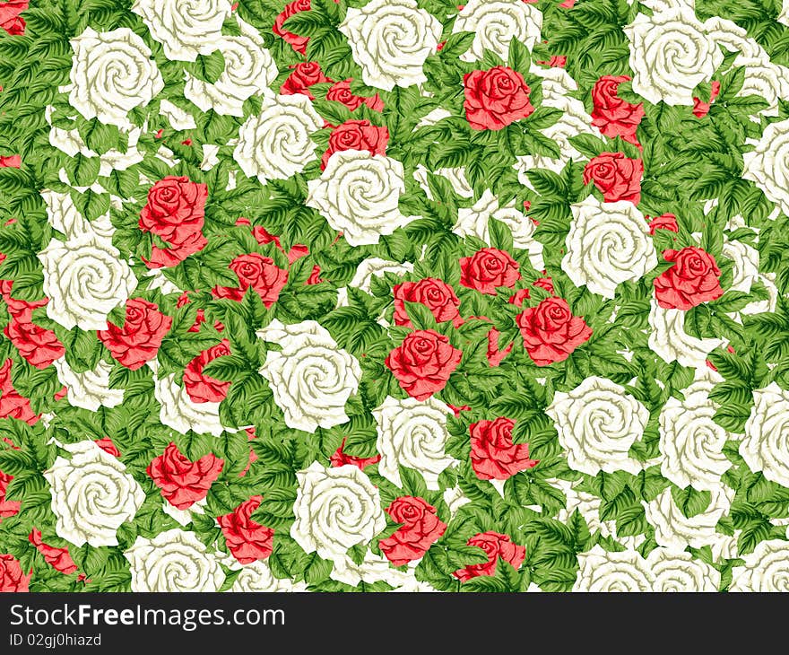 Beautiful floral ornament pattern, illustration. Beautiful floral ornament pattern, illustration