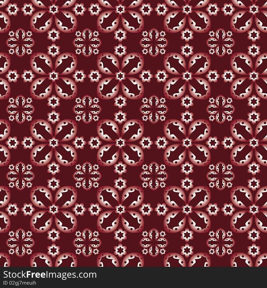 Seamless background red and white