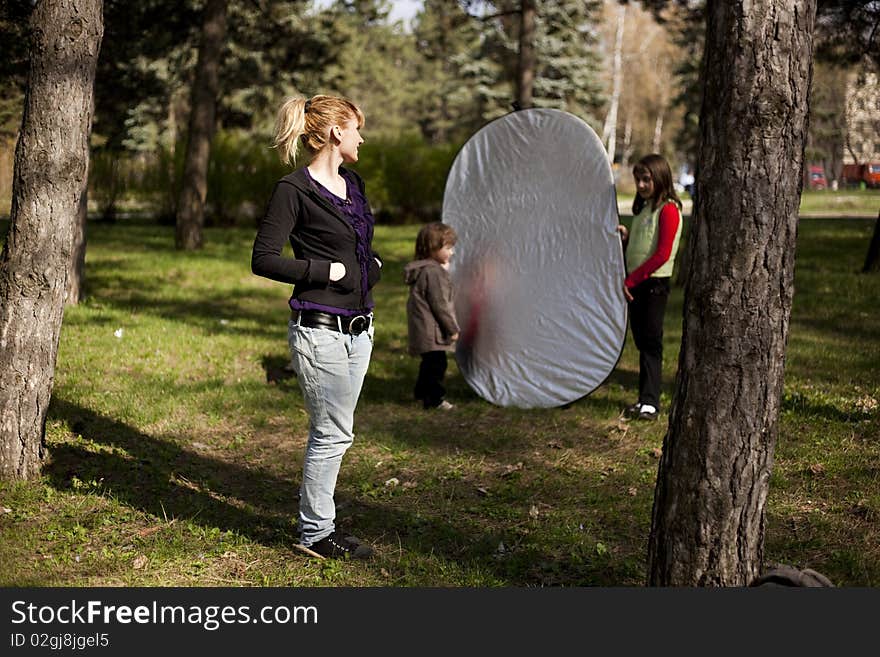 Young woman posing