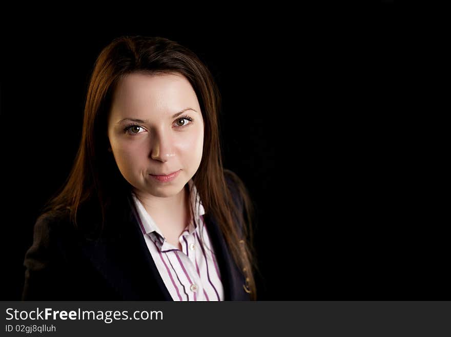 Portrait of young woman