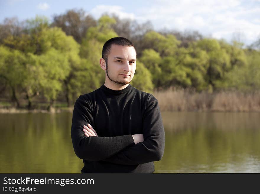 Portrait of young man