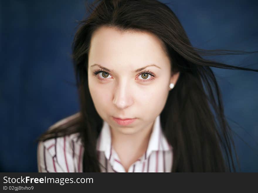 Portrait of young woman