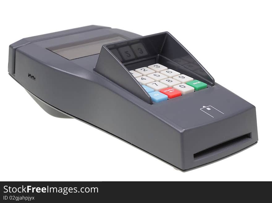 Credit machine (pos terminal).