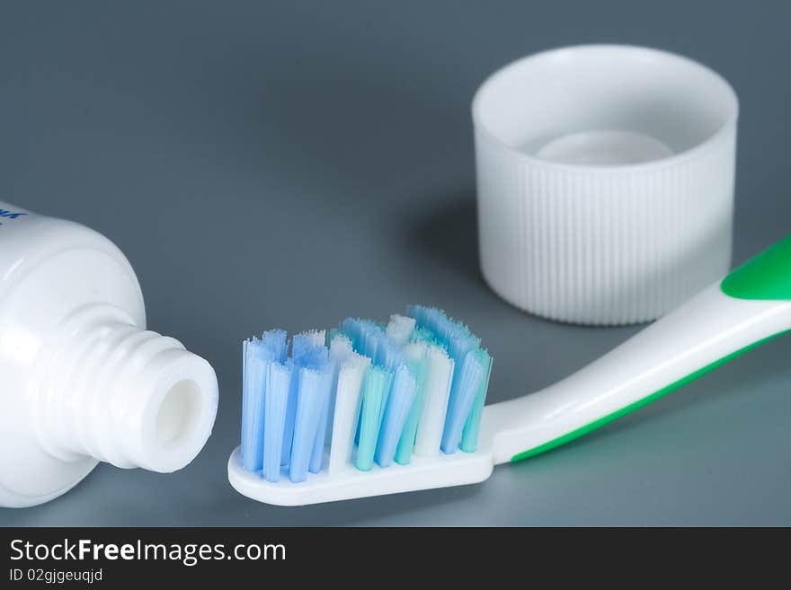 Toothbrush and toothpaste