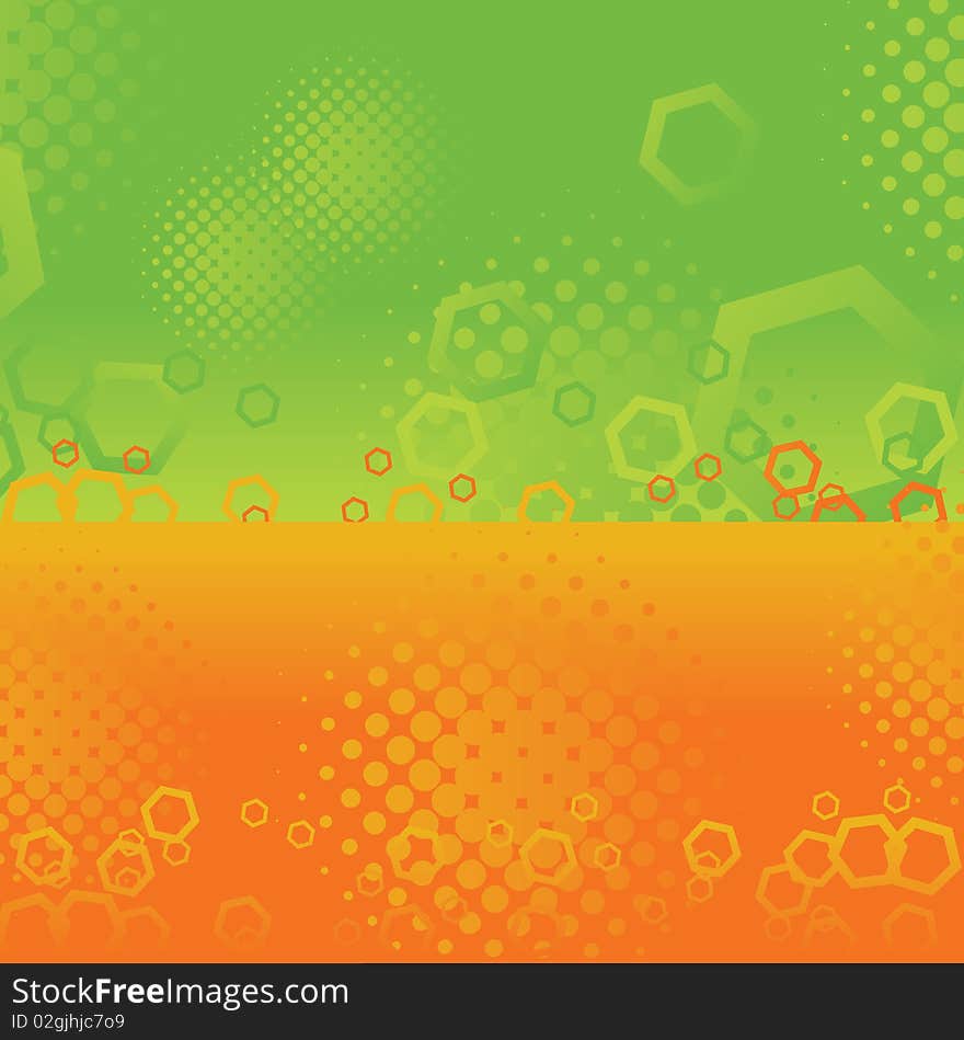 Vector abstract background,featuring hexagons.