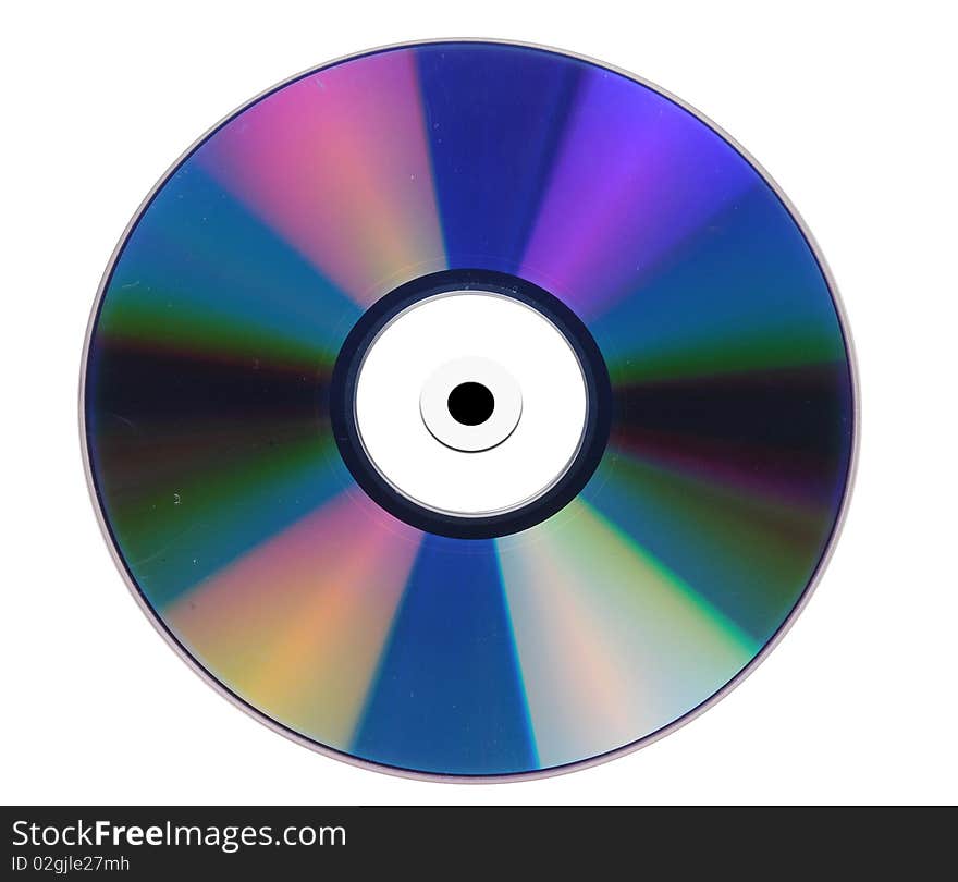 A photography of a isolated cd rom