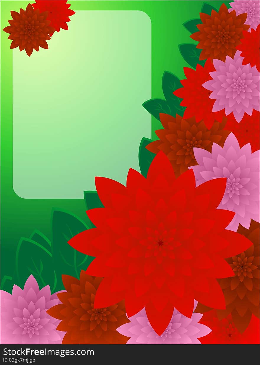 Vector Flower Card