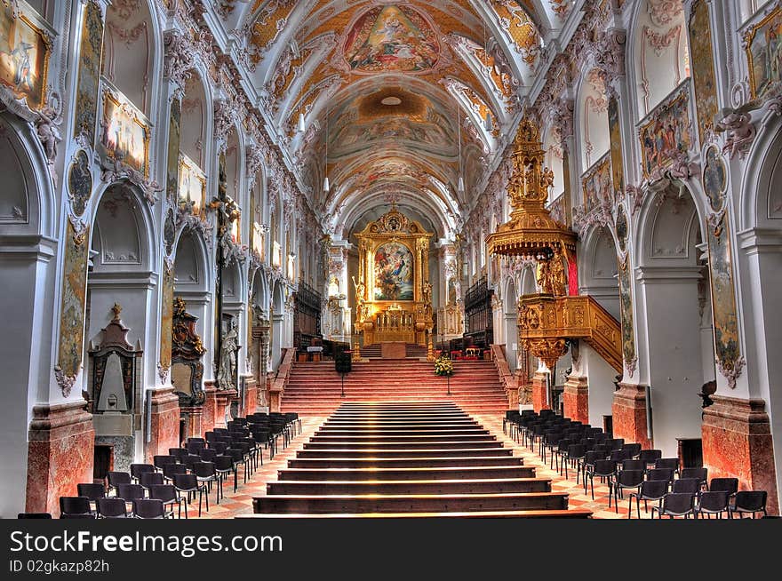 Der Dom St. Maria und St. Korbinian in Freising. Der Dom St. Maria und St. Korbinian in Freising