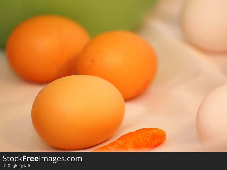 Chicken eggs.