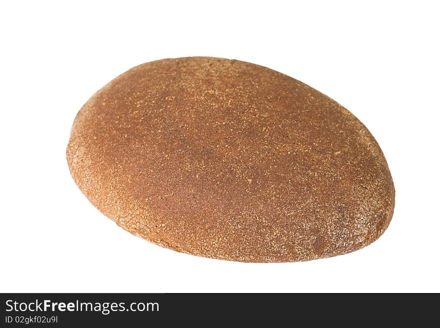 Loaf of bread isolated over white background.