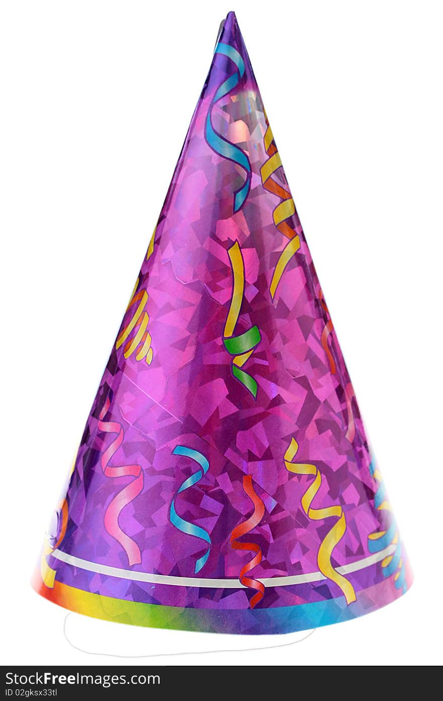 Hat in the form of a cap for celebrating of various events including birthdays.