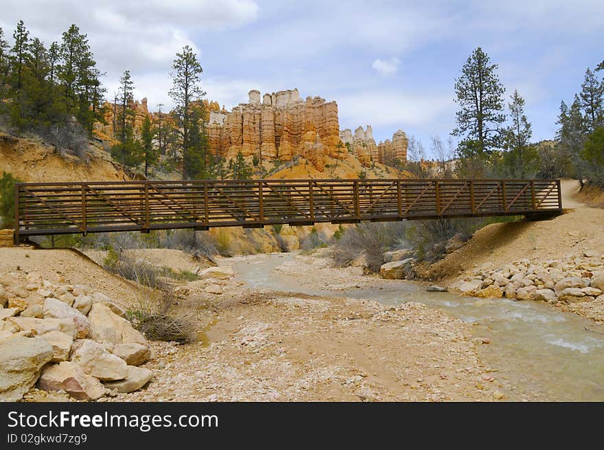 Scenic landscape in Bryce Canyon National Park. Scenic landscape in Bryce Canyon National Park