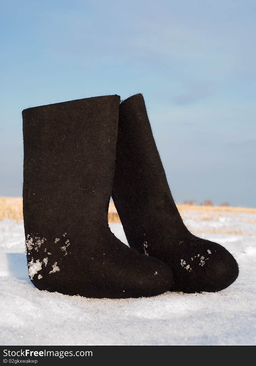 Felt boots