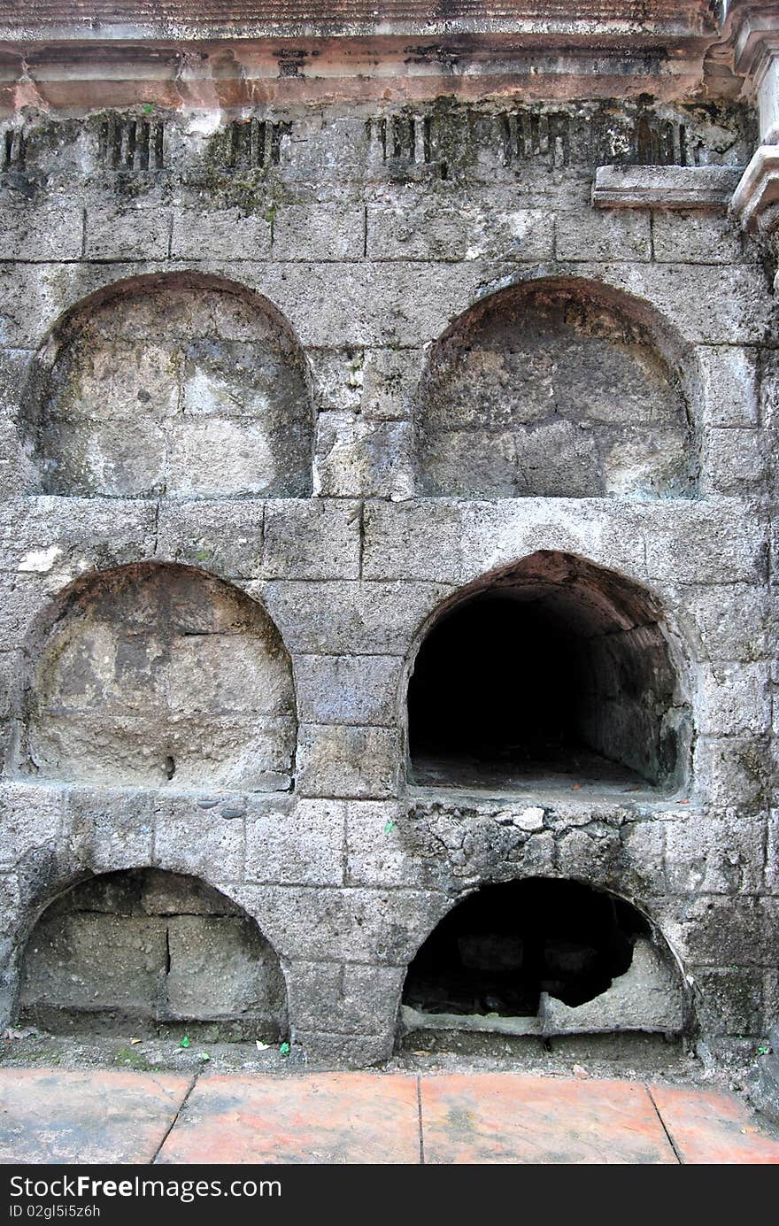 This is the outer wall of Paco Park in Manila, Philippines. This used to be a cemetery exclusively for the aristocratic families during the Spanish occupation. This is the outer wall of Paco Park in Manila, Philippines. This used to be a cemetery exclusively for the aristocratic families during the Spanish occupation.