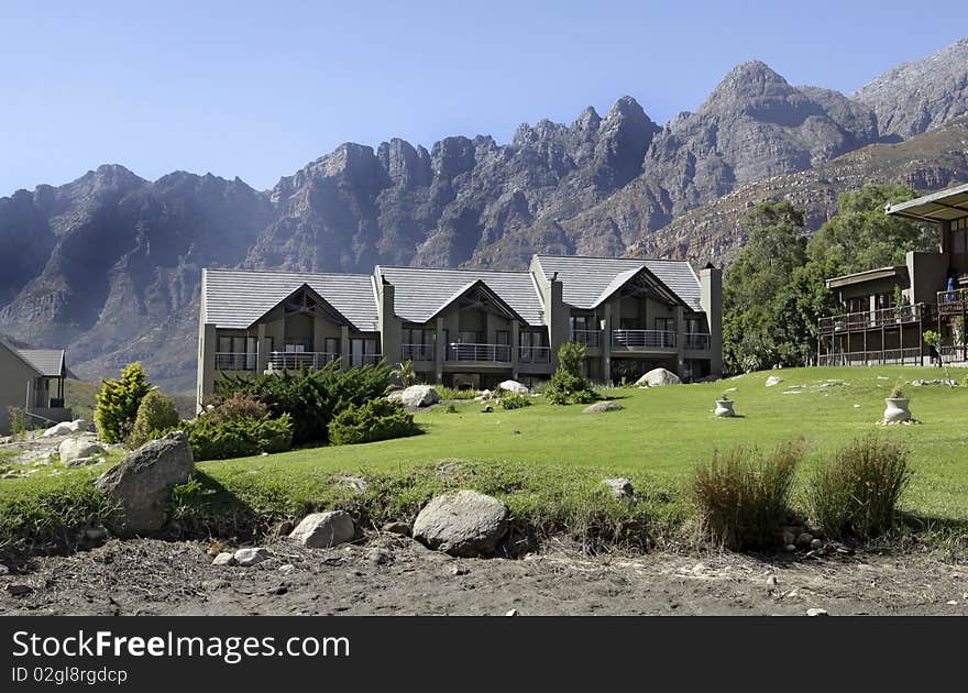 Chalets at Du Toit’s Kloof Lodge in the Western Cape Province of South Africa, in the Drakenstein Mountains, near Worcester. Chalets at Du Toit’s Kloof Lodge in the Western Cape Province of South Africa, in the Drakenstein Mountains, near Worcester.