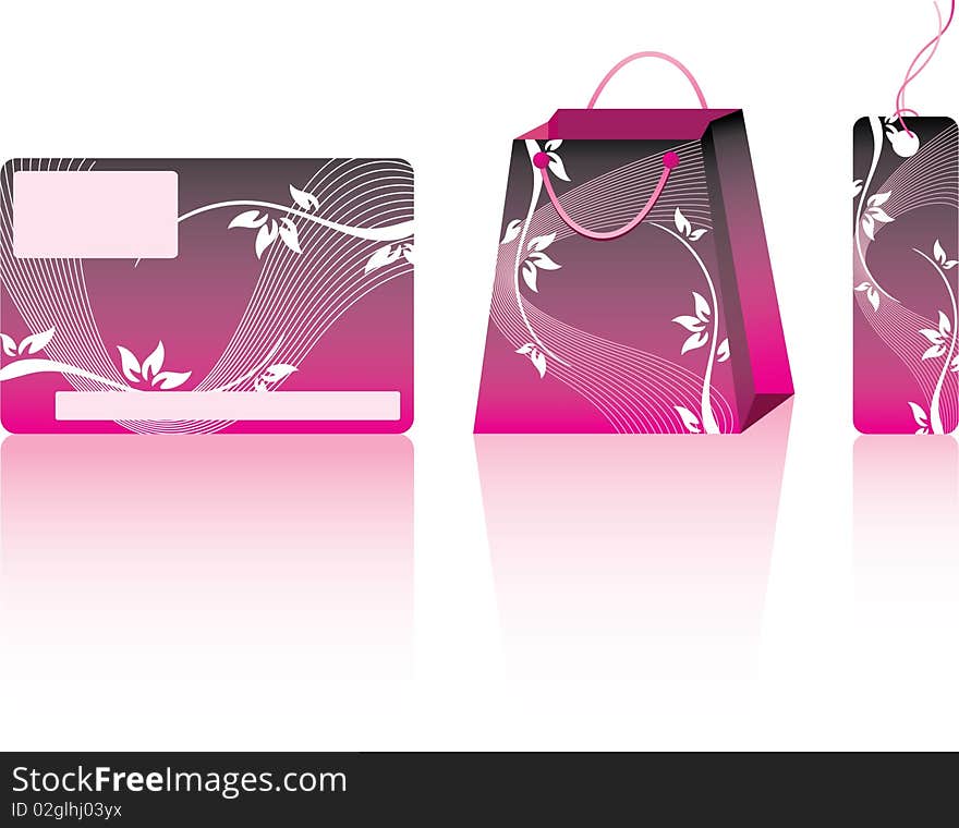 Pink shopping set.