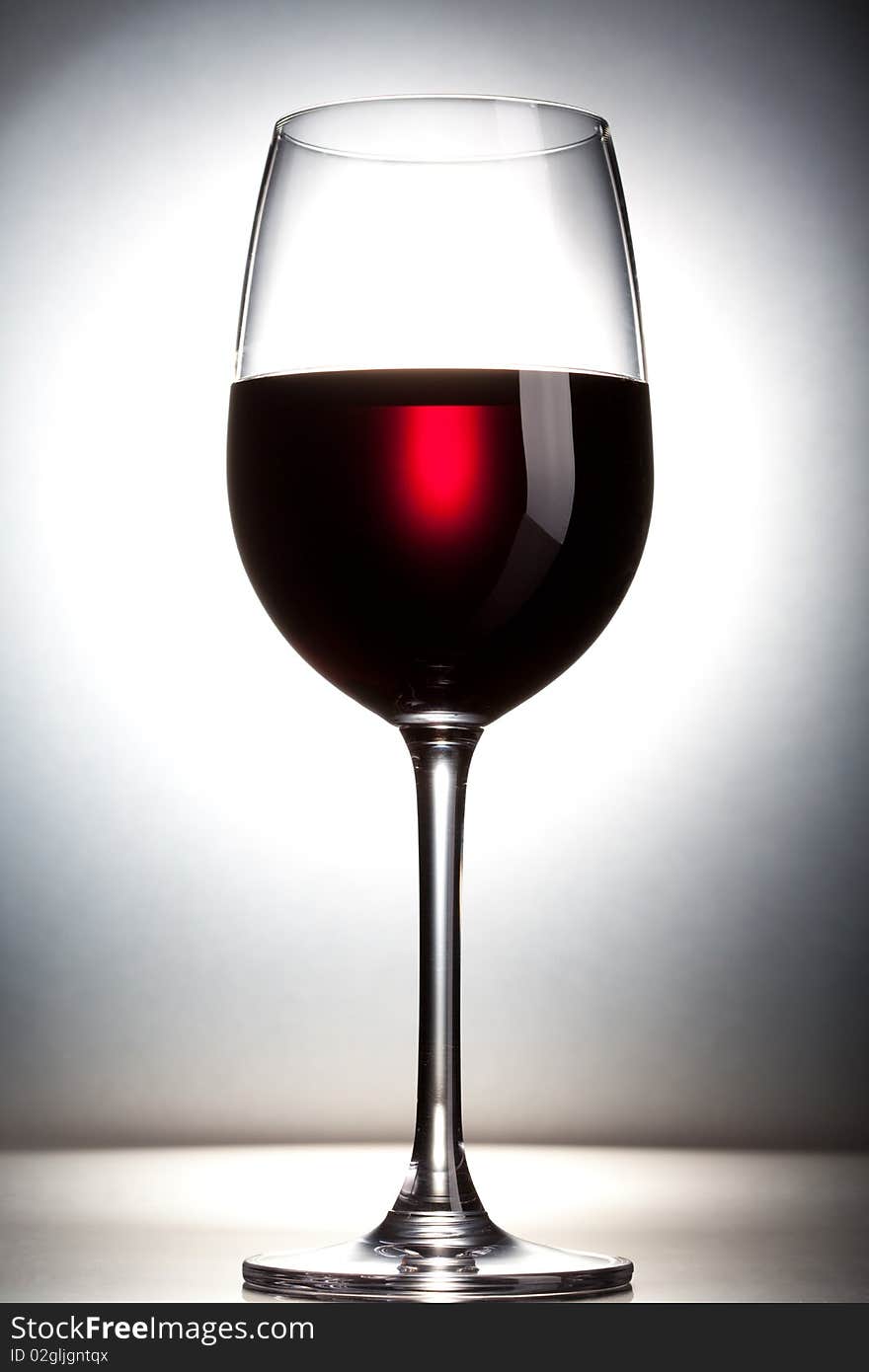 A glass of red wine abstract