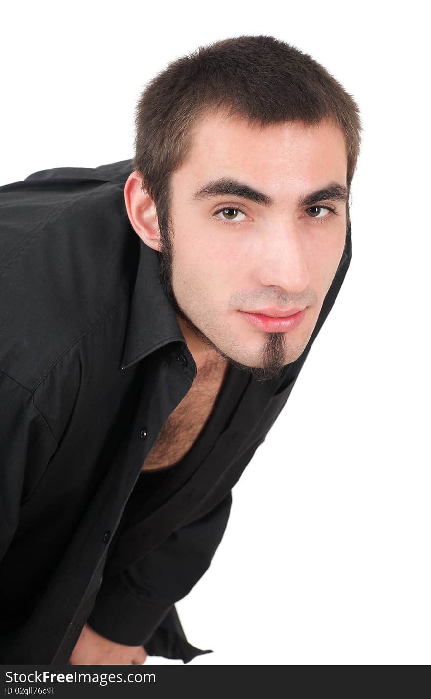 Portrait of handsome young guy, studio shot. Portrait of handsome young guy, studio shot