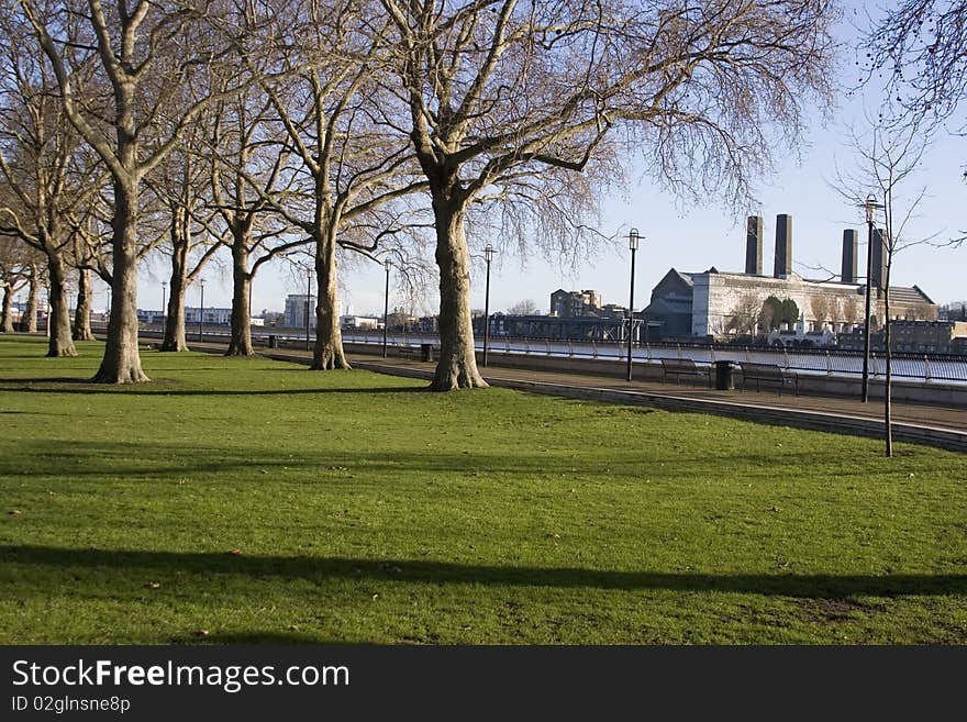 Park near Greenwich in London