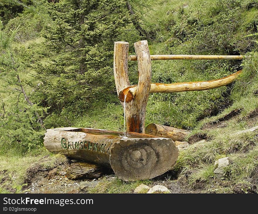 This image shows a source of timber in the Hohen Tauern National Park Saigurn Kolm, less than 6 kilometers from the village of Rauris. This image shows a source of timber in the Hohen Tauern National Park Saigurn Kolm, less than 6 kilometers from the village of Rauris.