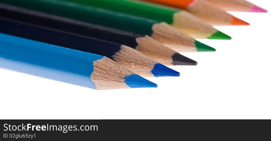 Color pencils row