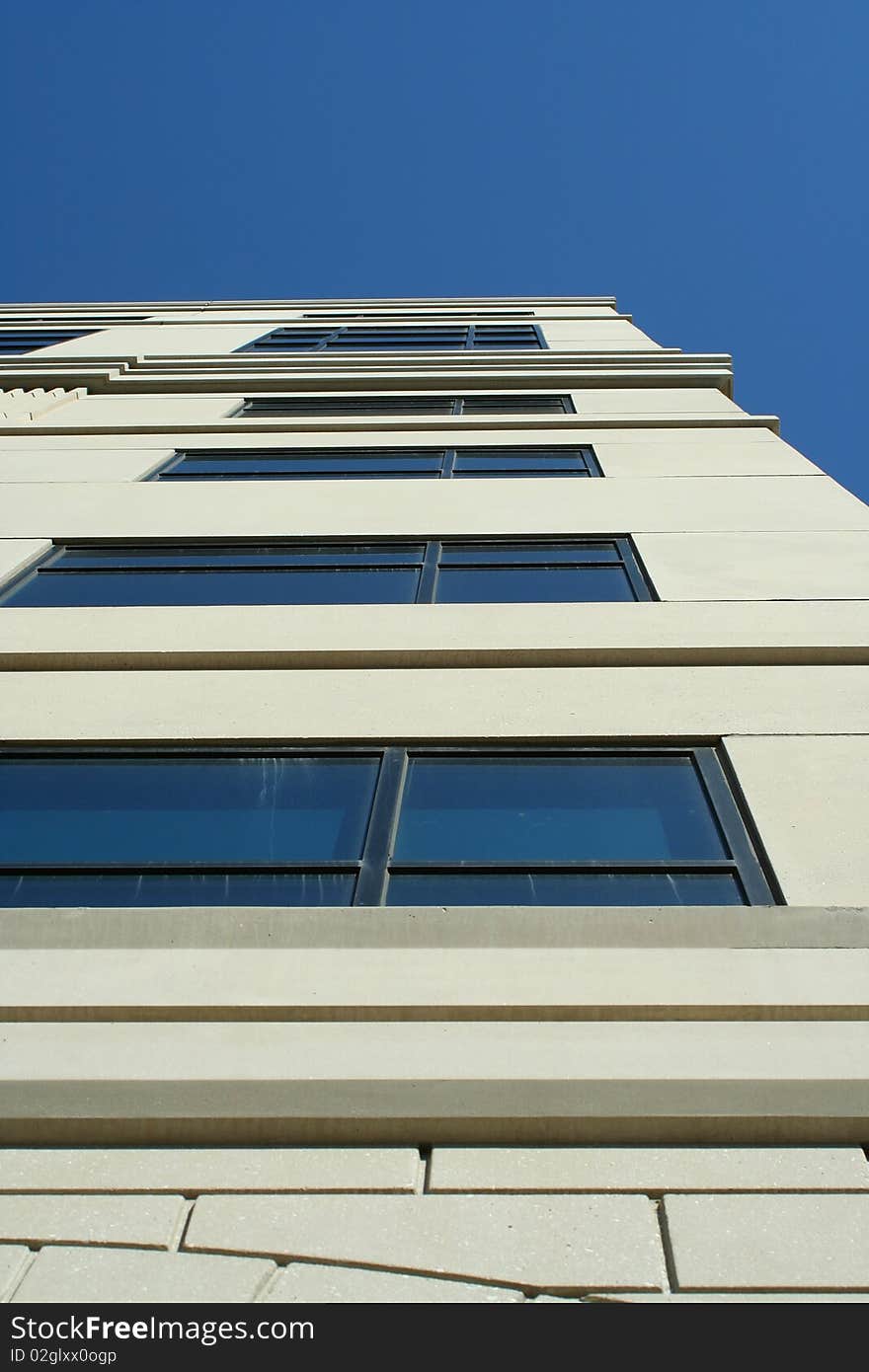 Looking up at a Office building