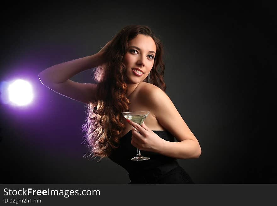 Woman in nightclub