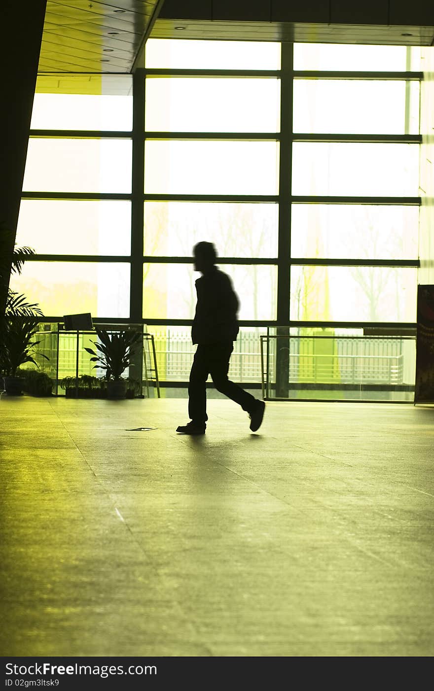 The silhouette of a building interior beijing china. The silhouette of a building interior beijing china