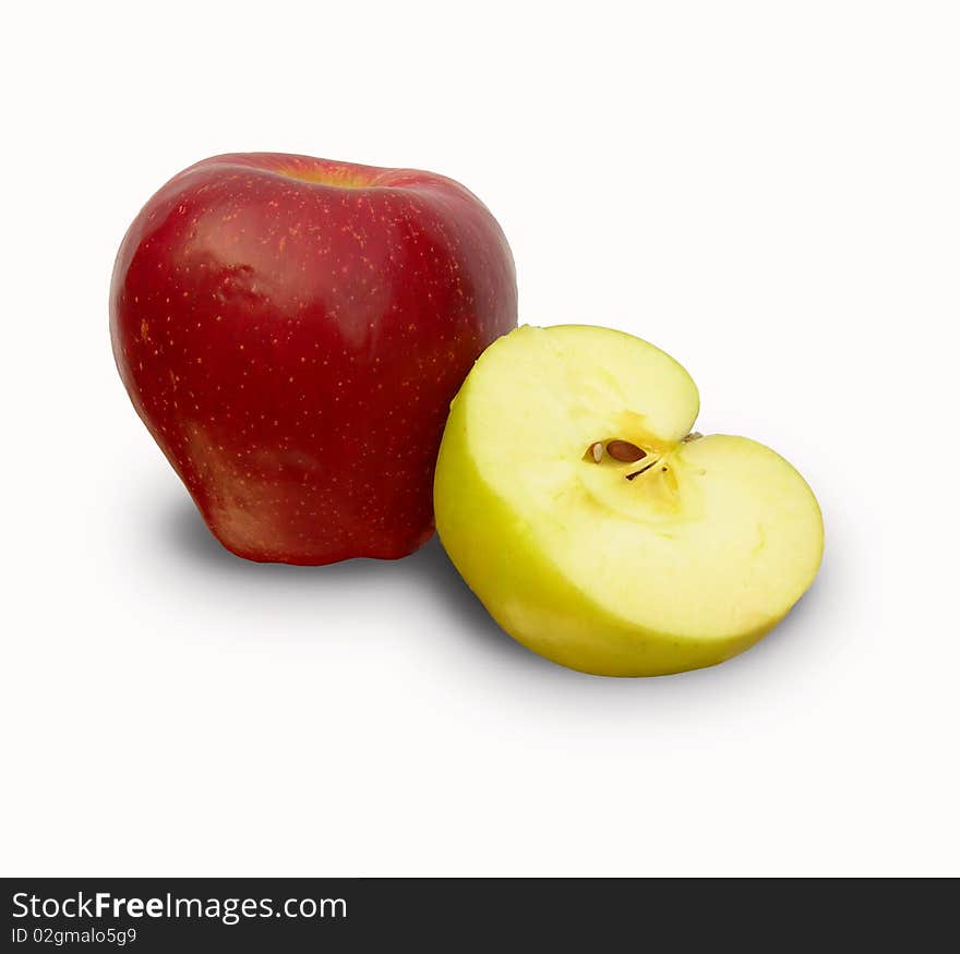 Apples on a white background. Apples on a white background