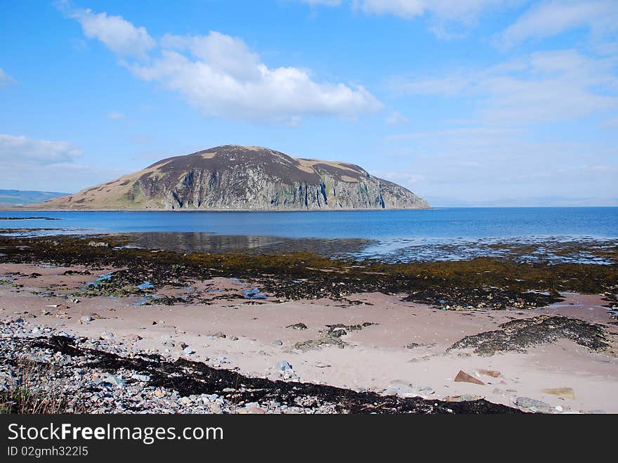 Rocky shoreline, Mull of Kintyre, on the western coast of Scotland. Rocky shoreline, Mull of Kintyre, on the western coast of Scotland.