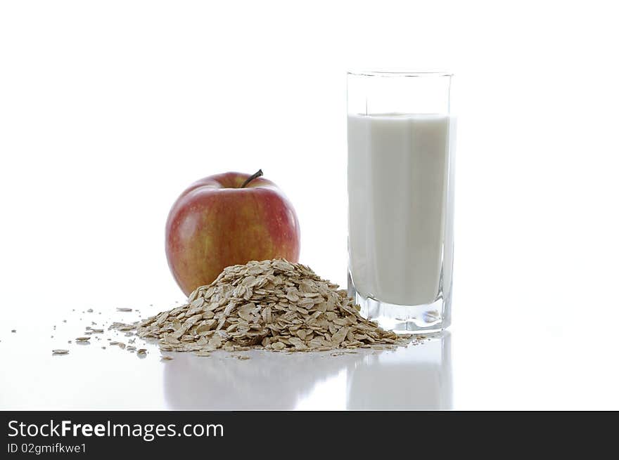 Oat Flakes And The Apple