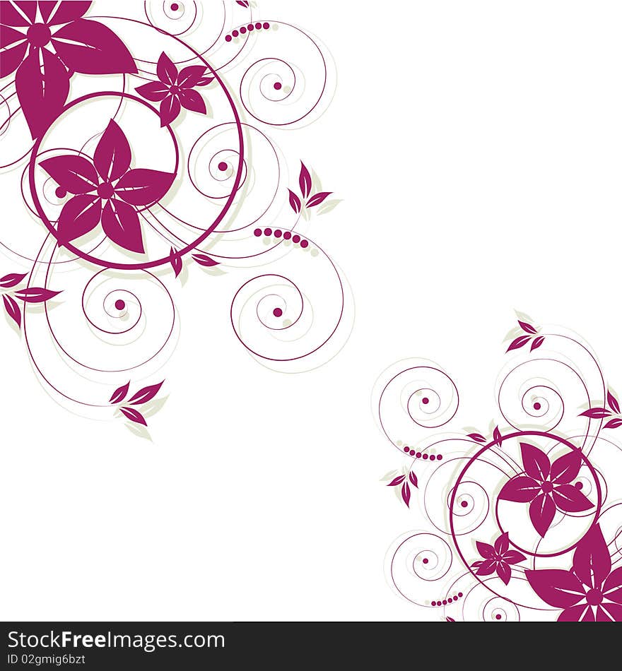 Abstract flowers background with place for your text. Abstract flowers background with place for your text