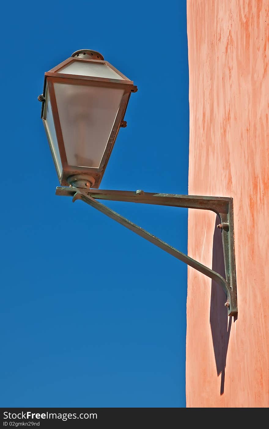 A photo of a street lamp taken on island of Rab, Croatia.