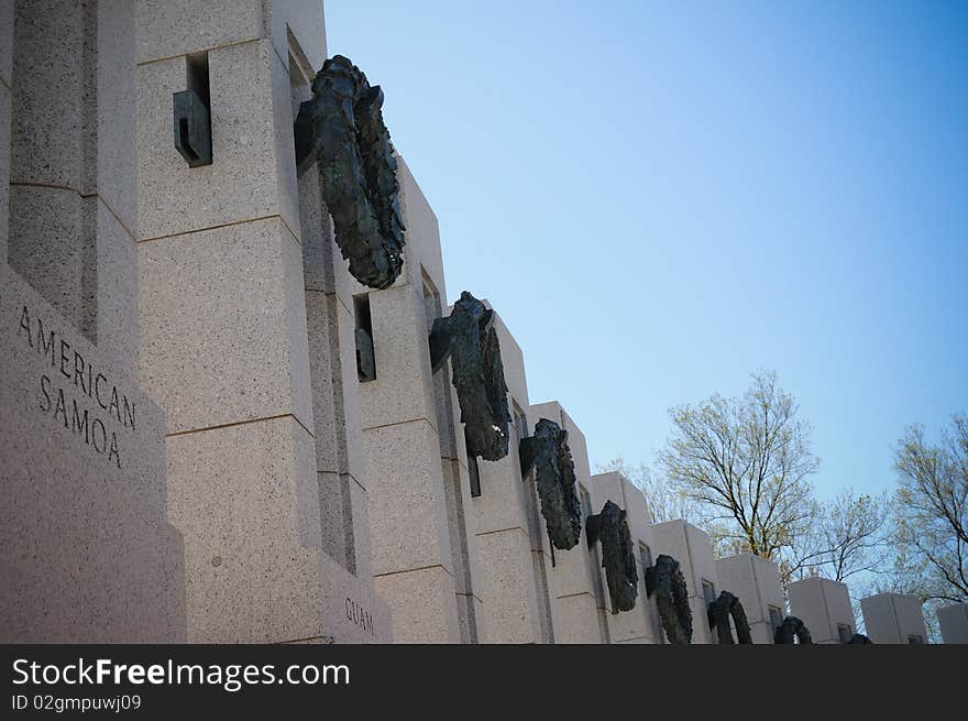 World War II Memorial in Washington D.C photo was taken in 2009