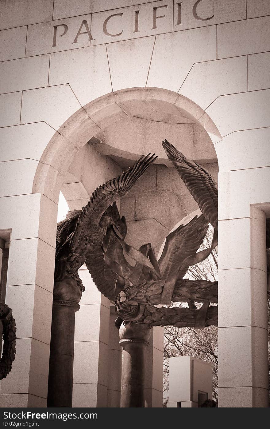 World War II Memorial in Washington D.C photo was taken in 2009