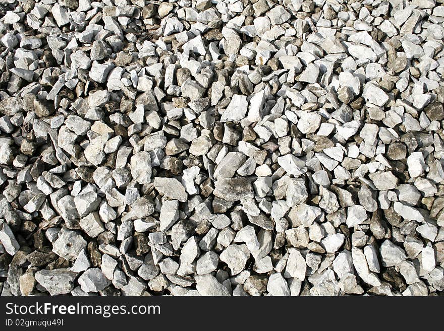 Texture of the stones for construction, gravel