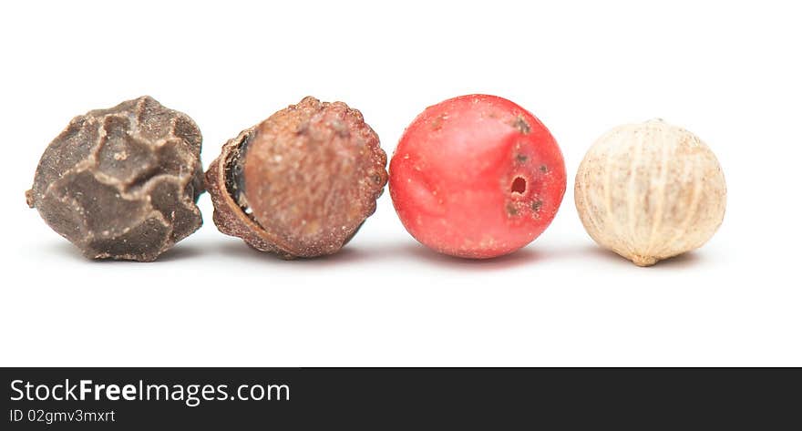 Fragrant spices isolated on a white background. studio. photo