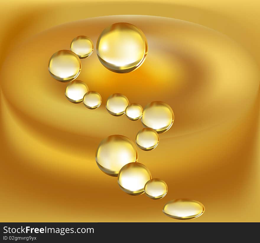 Abstract background with a Glass drops and the liquid