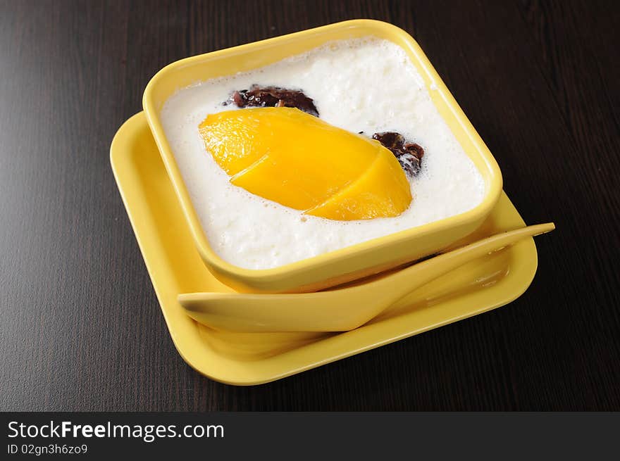 Chinese dessert on a table