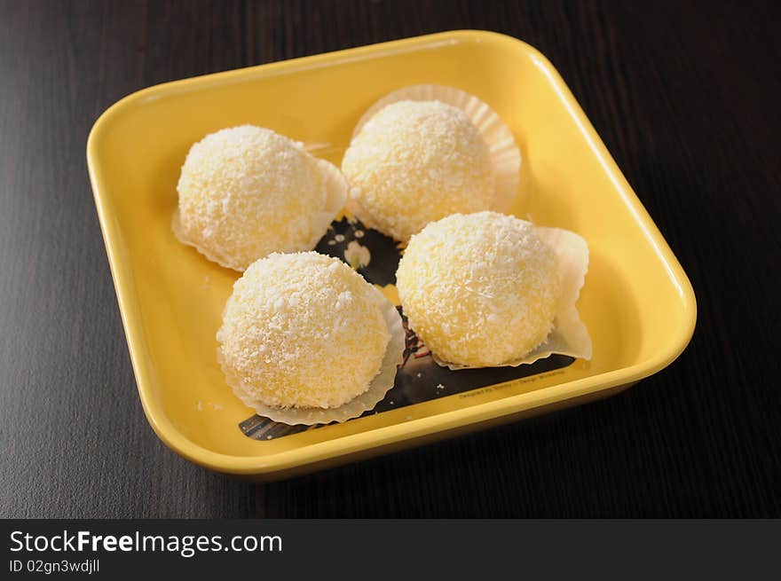 Chinese dessert on a table