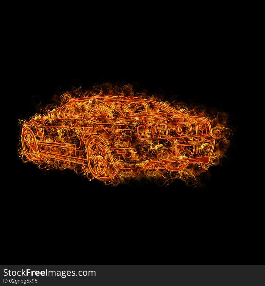 Fire car