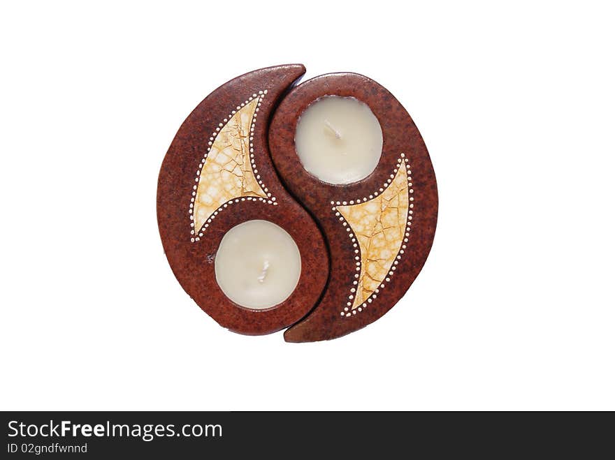 Candle Yin Yang, ornament, decor