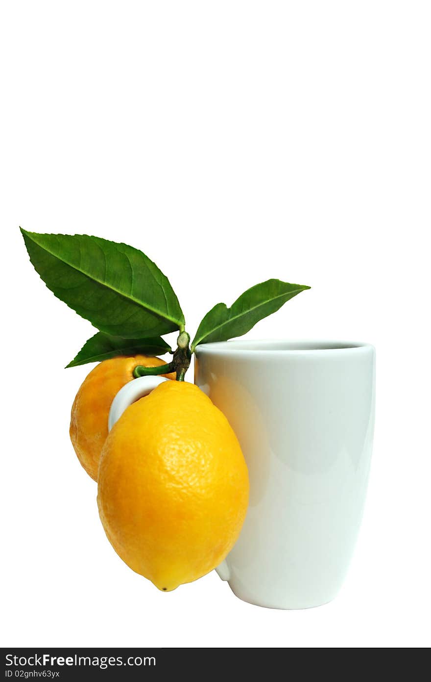 Lemons and mug